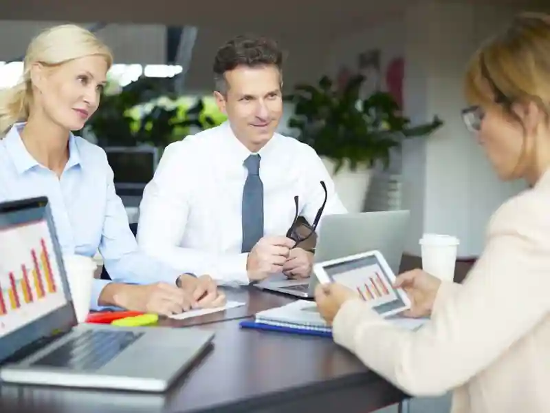 Businesswoman presenting new concepts to her colleagues.